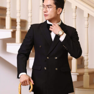 BỘ VEST 6 CÚC ĐEN